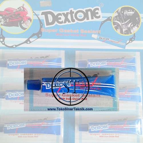 Dextone Lem Speaker dan Super Gasket Sealant With iron Oxide Red motor Mesin Pompa