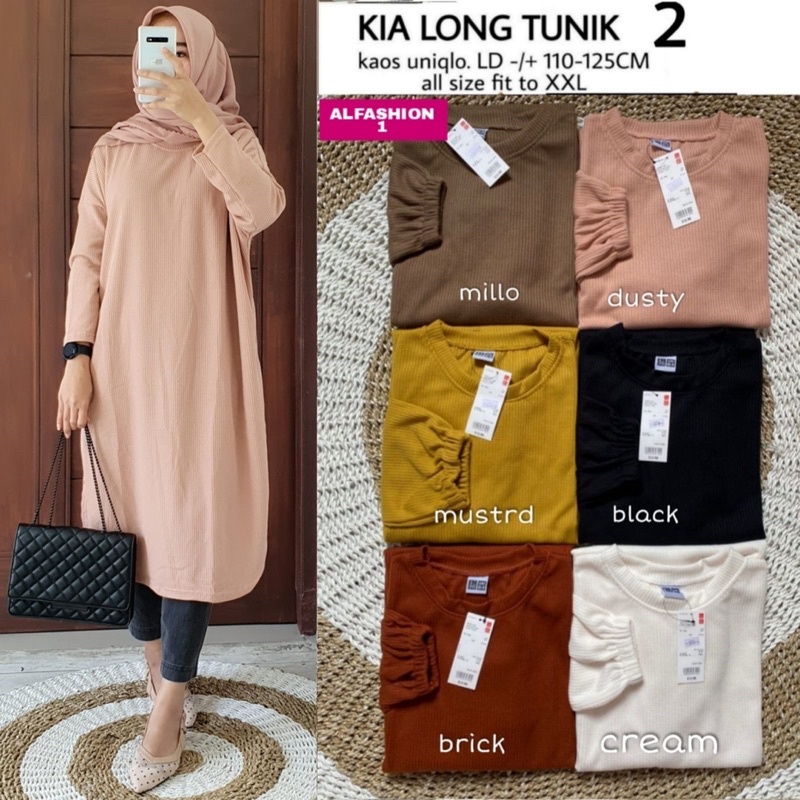 KIA LONG TUNIK 2 by Alfashion