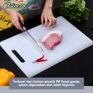 Jual Talenan Plastik Foodgrade Cutting Board Tebal Putih Talenan