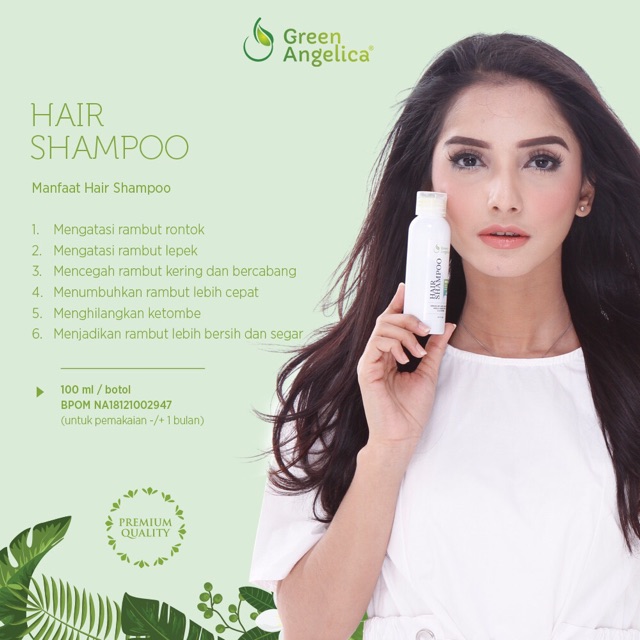 Perawatan Rambut Rontok, Kering, Ketombe dan Berminyak Green Angelica