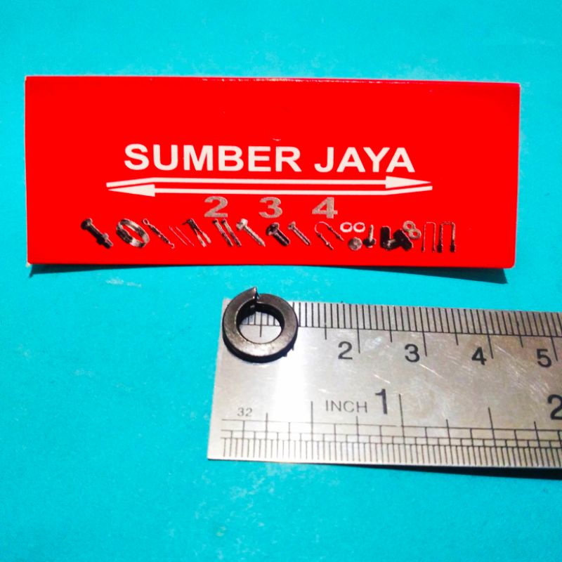 Ring per M1/4 isi 100 Hitam / pir / peer / pegas TERMURAH