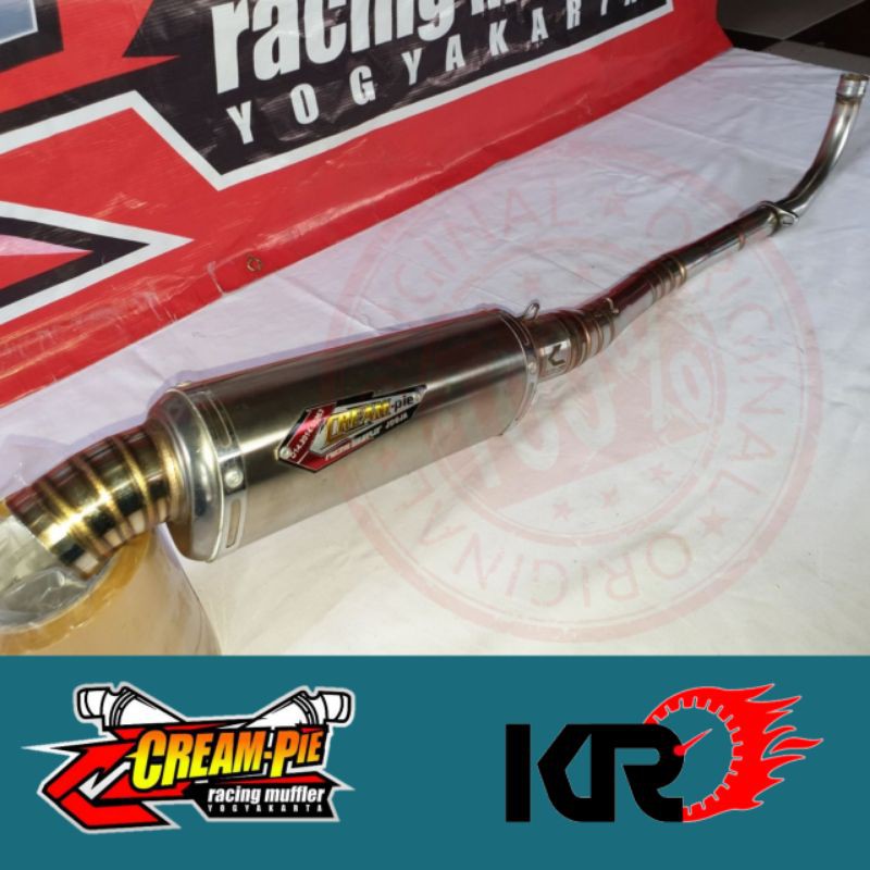 Knalpot Creampie Stainless Oval Jupiter Z 100% Asli