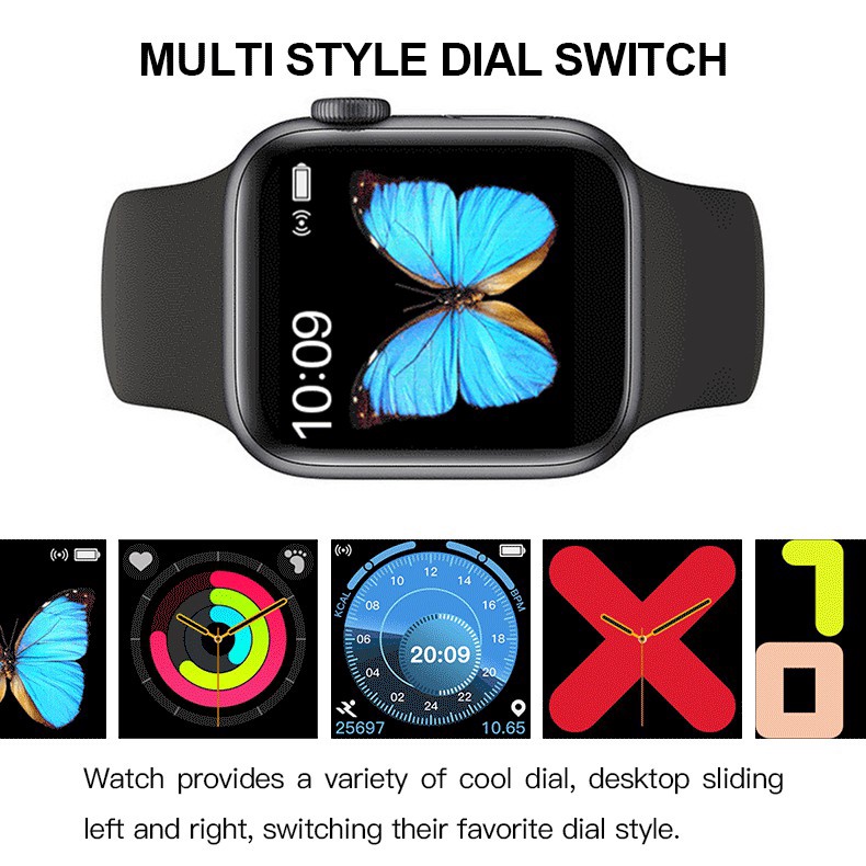 Smartwatch T500 Wallpaper Pengganti Jam Tangan Waktu Olahraga Melakukan Panggilan Pemutaran Musik