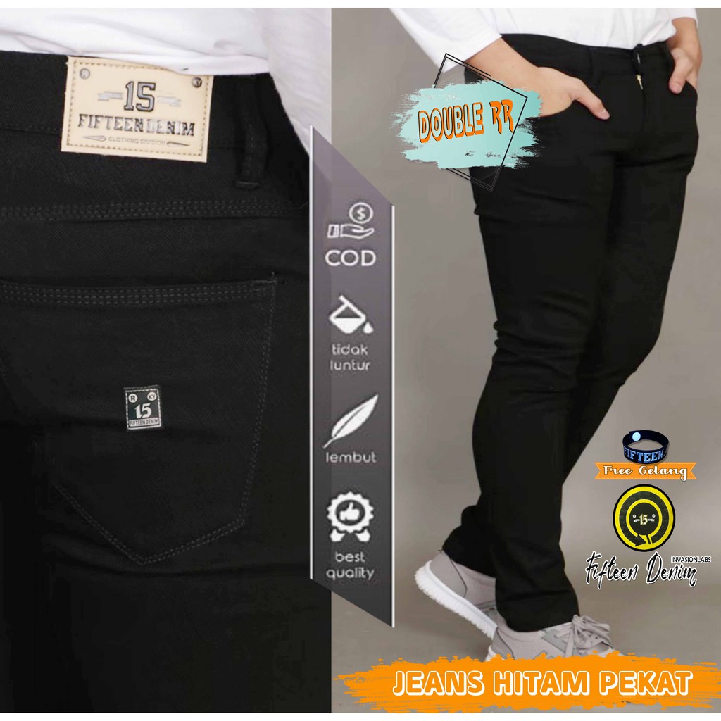 FIFTEEN DENIM celana jeans TERLARIS panjang skinny semi slimfit cowo/cowok/pria murah dan grosir