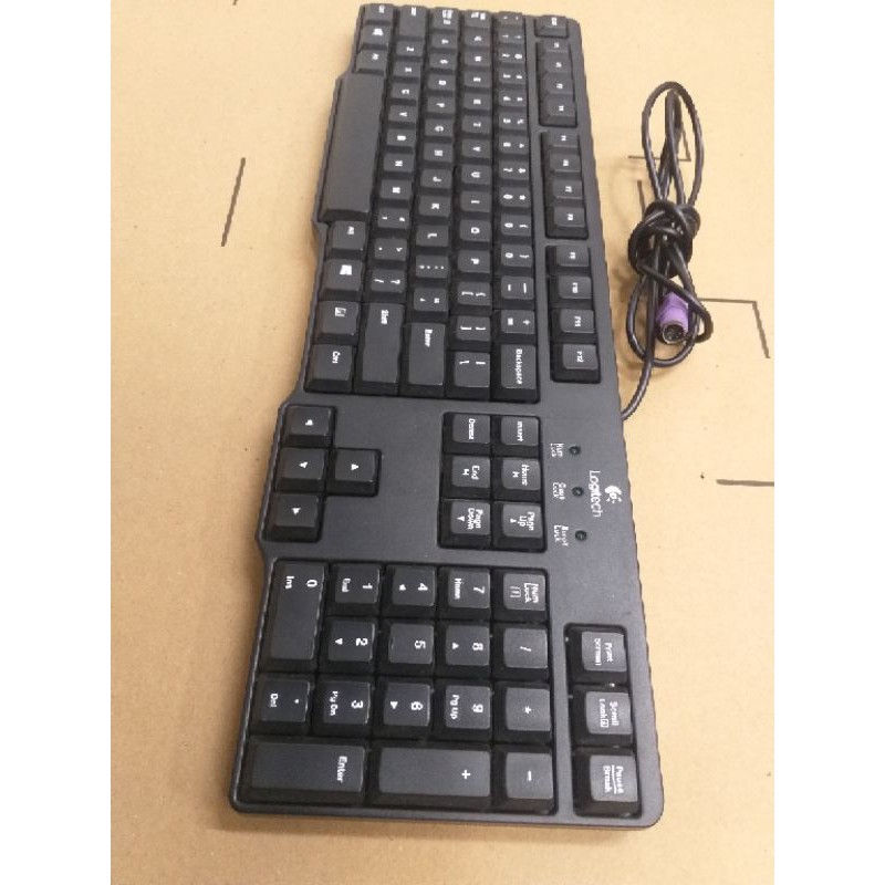 Keyboard Logitech Kabel Ps2 Original