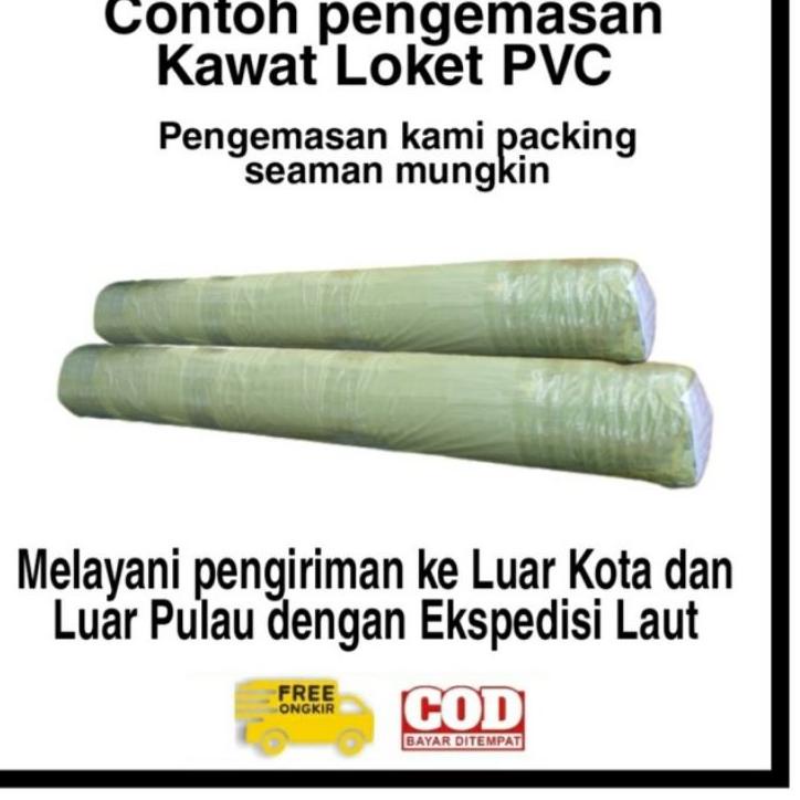 Miliki - Kawat loket pvc 1/2 inch kawat ram pvc ayakan kandang burung 1/2 x 10 meter kawat hijau ant