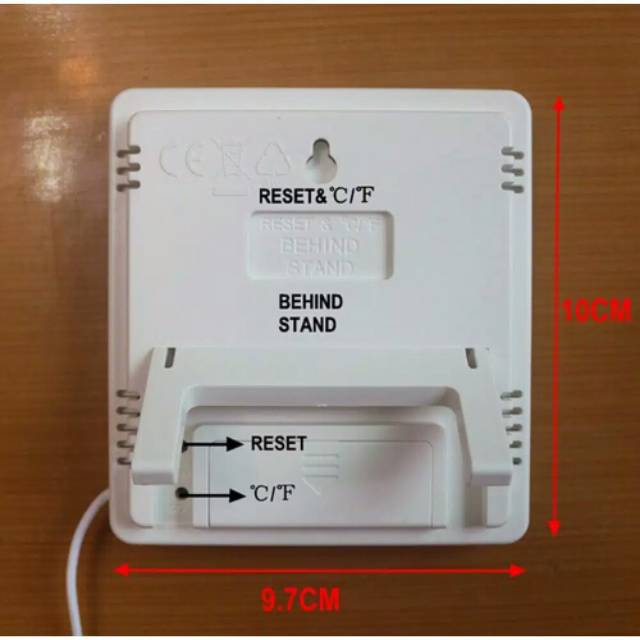 HTC-2 Digital Hygrometer Temperature Meter Clock HTC 2 kabel 1,5m