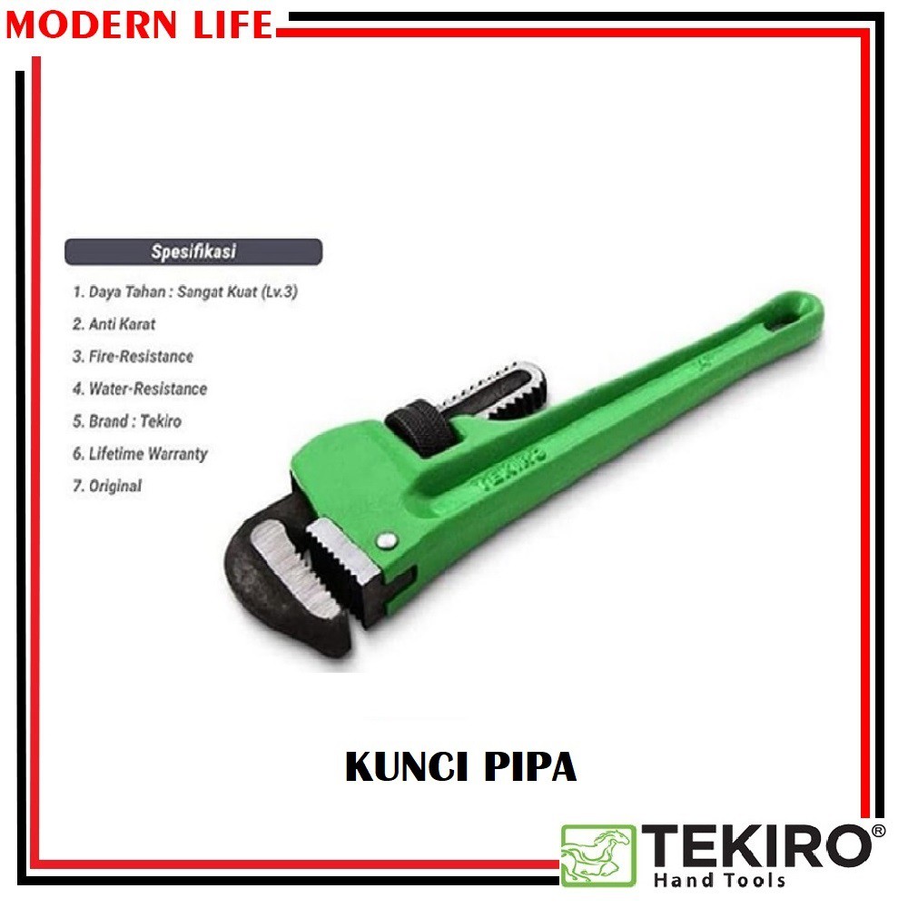 Kunci Pipa Tekiro 8” / Kunci Pipa Ledeng 8 in / Konci pipa 8inch