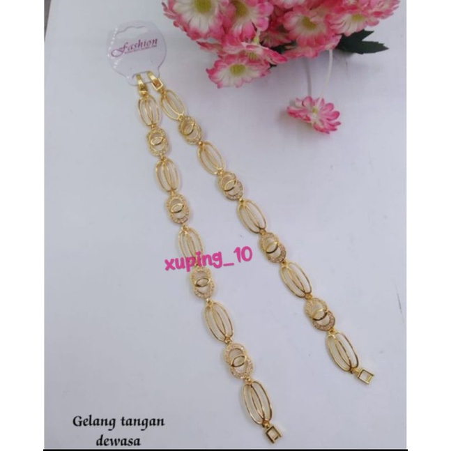 Gelang Tangan Wanita Dewasa Xuping Gold 18 Cm.