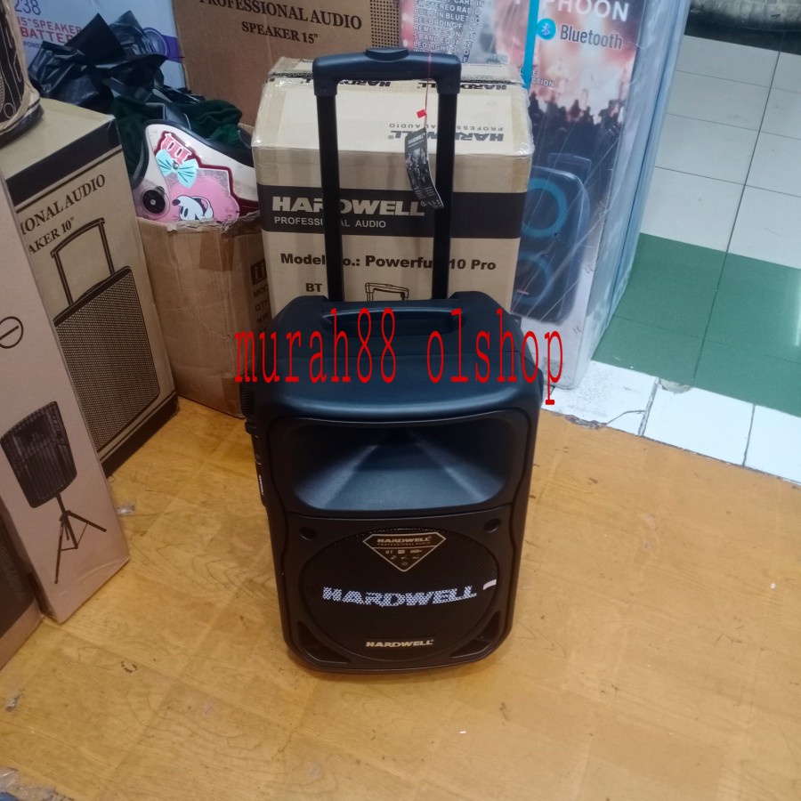 SPEAKER HARDWELL POWER FULL 10PRO/POWERFULL 10PRO ORIGINAL FREE 3MIC