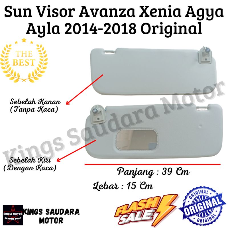 Sun Visor Mobil Avanza Xenia Agya Ayla 2014-2018 Original