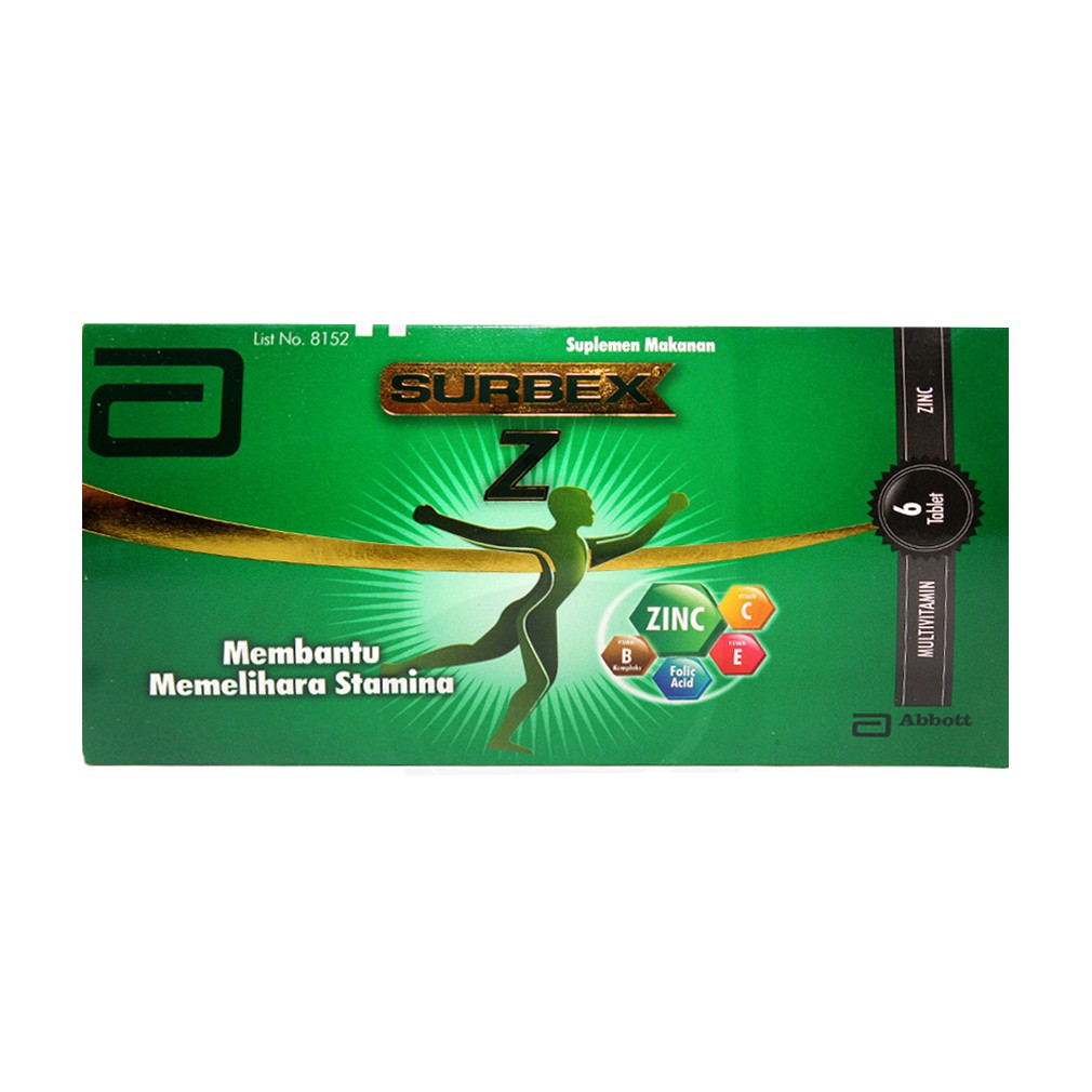 SURBEX Z Vitamin masa penyembuhan setelah operasi