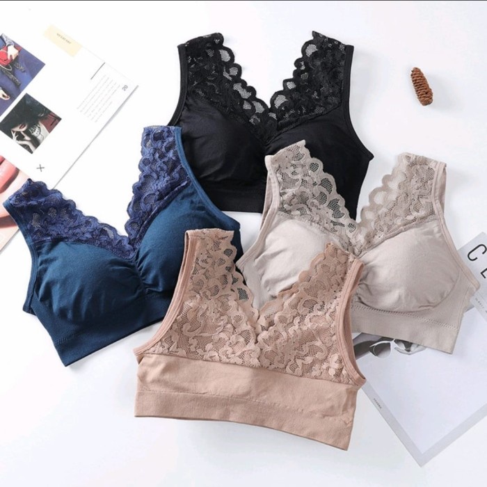 PUSH UP BRA BRALETTE WANITA ELASTIS SEXY DENGAN BUSA BAHAN HALUS