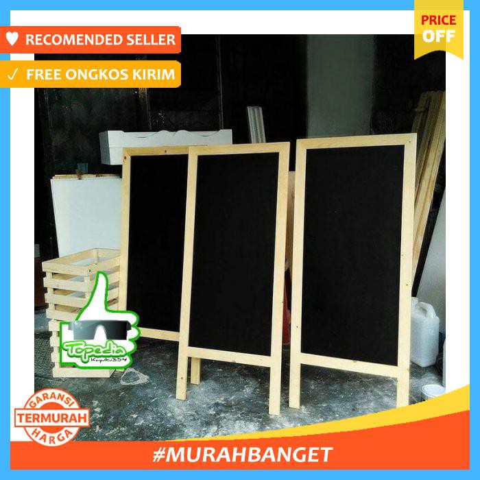 

Papan Tulis Kapur Standing 120X50Cm Blackboard Chalkboard - Alat Tulis - Papan Tulis & Tempel