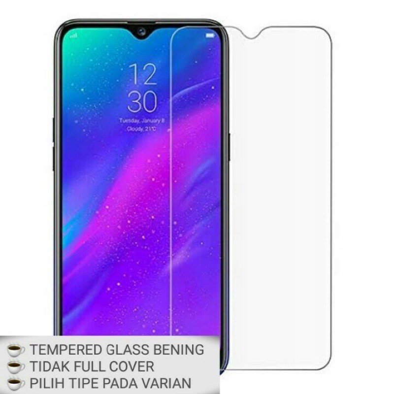 tempered glass Vivo Y11 Y12 Y12i Y12S Y15 Y19 Y20 Y20S anti gores kaca bening 0,3mm