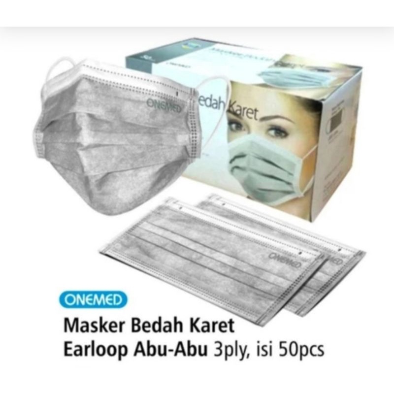 Jual Masker Bedah Karet 3 Ply Onemed Isi 50 Pcs | Shopee Indonesia