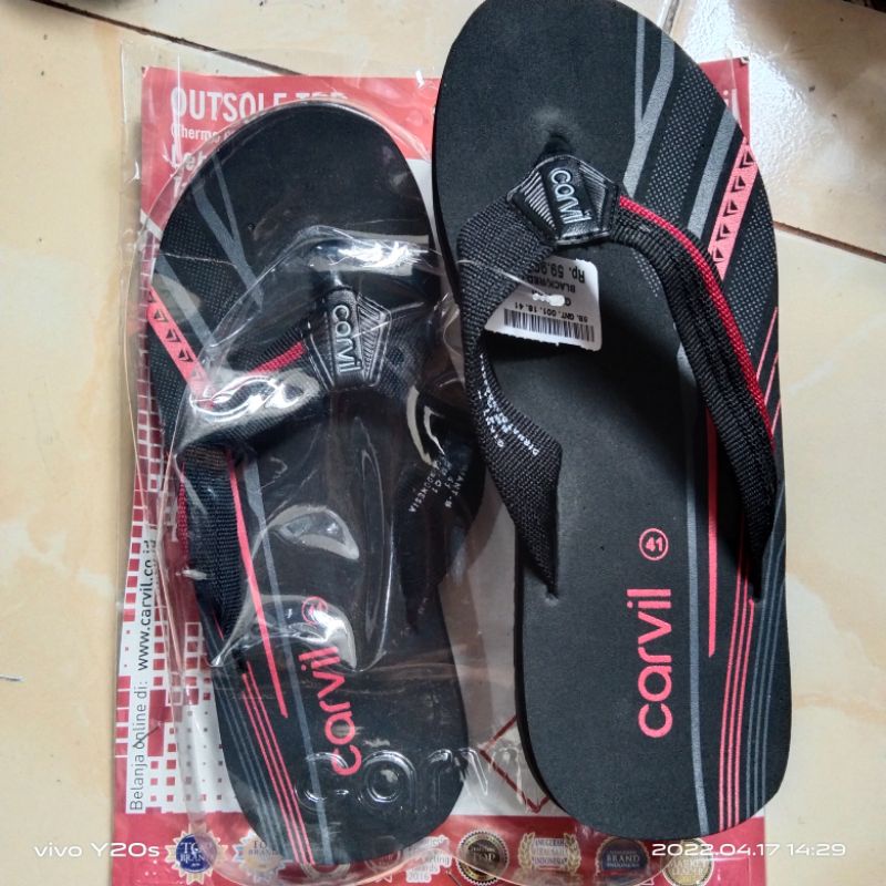 sandal jepit pria original sandal carvil anti air