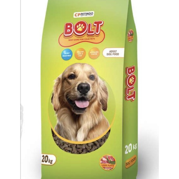 Makanan Anjing BOLT DOG 20KG - Lamb makanan anjing dewasa
