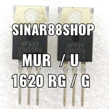 TR U1620RG MUR1620G U1620G U 1620 RG G MUR 1620G TRANSISTOR MOSFET DIODA DIODE