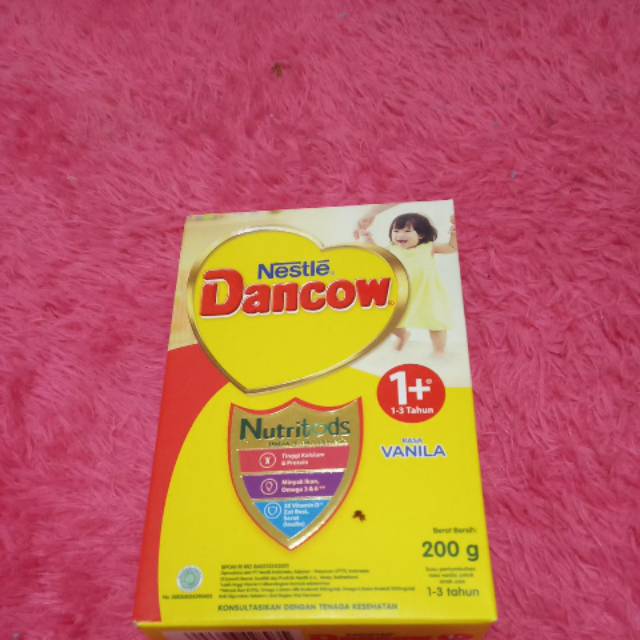 Susu bubuk Dancow 1+ rasa vanila kemasan 200 gram