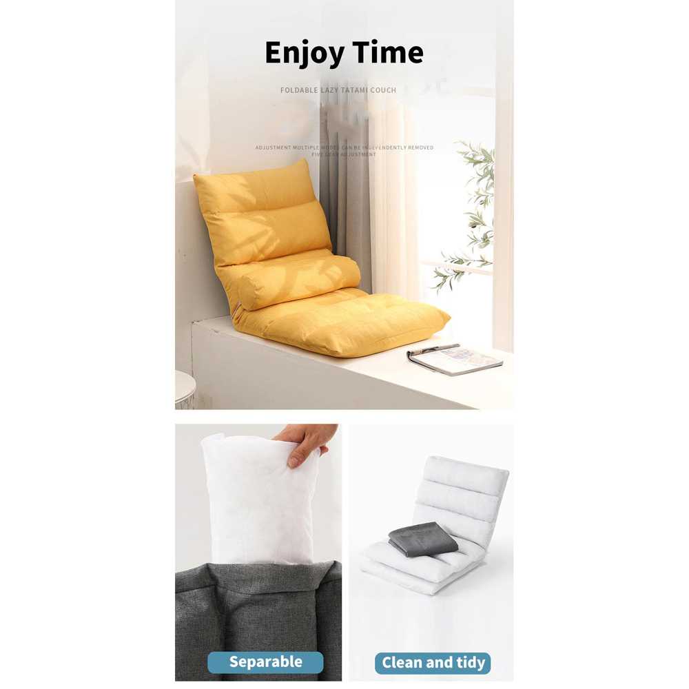 Kursi Lesehan Kursi Malas Lazzy Chair Kursi Lipat Folding Lounger Home Lazy Sofa 6 Grids - VDS14