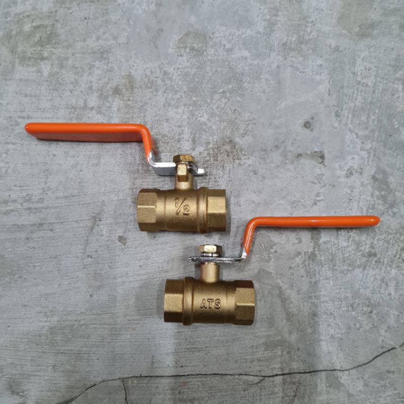 BALLVALVE KUNINGAN ASLI &quot;FREDER&quot; 1/2 INCHI / STOP KRAN KUNINGAN