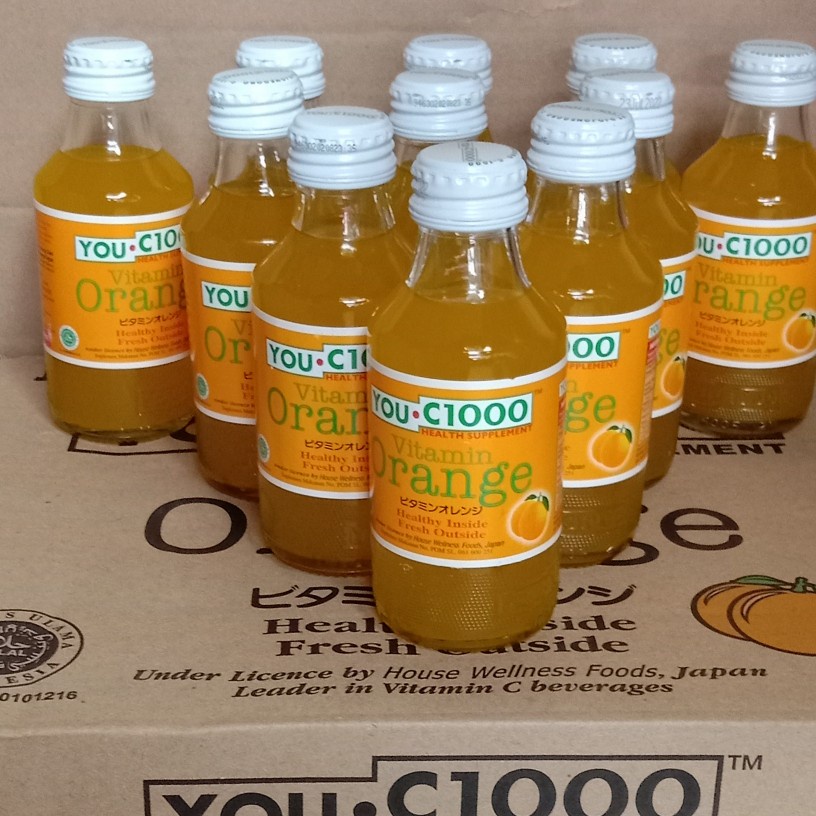 

Water Orange You C1000 Botol Beling 140ml 1 karton 30pcs