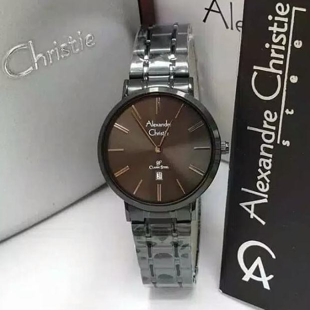 ALEXANDRE CHRISTIE AC8597 AC 8597 BLACK Jam Wanita