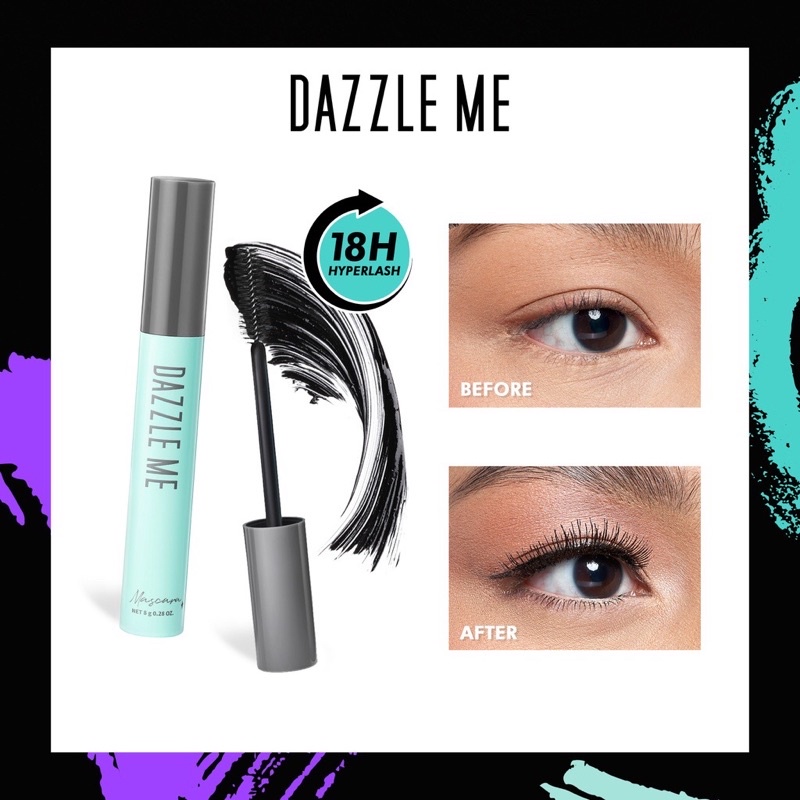 DAZZLE ME Holy Moly Volume Mascara | Eyelash Lengthening Hyper Curl Bulu Mata Maskara Makeup 18h Lash Lock ( YOU MAKEUPS OFFICIAL STORE )