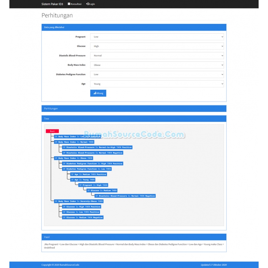 Source Code Sistem Pakar Metode ID3 PHP