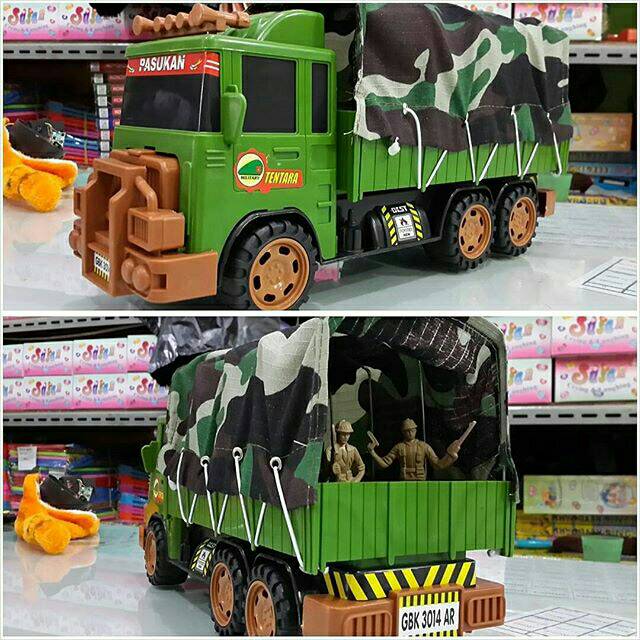 Mainan Mobil Truck Army GBK 3014 AR (FREE PACKING BUBBLEWRAP + EXTRA DUS)