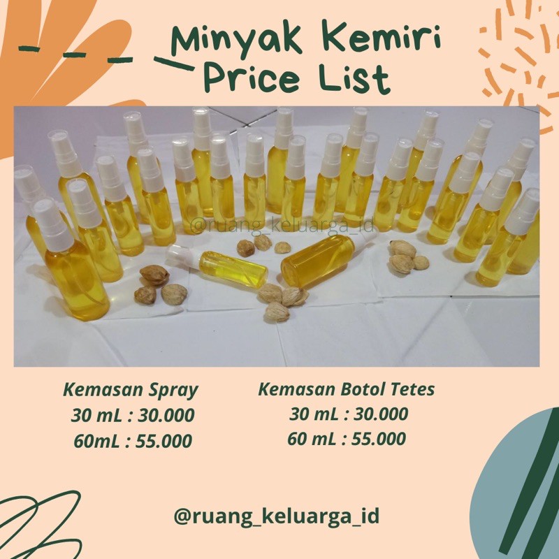 Minyak Kemiri Murni 100%