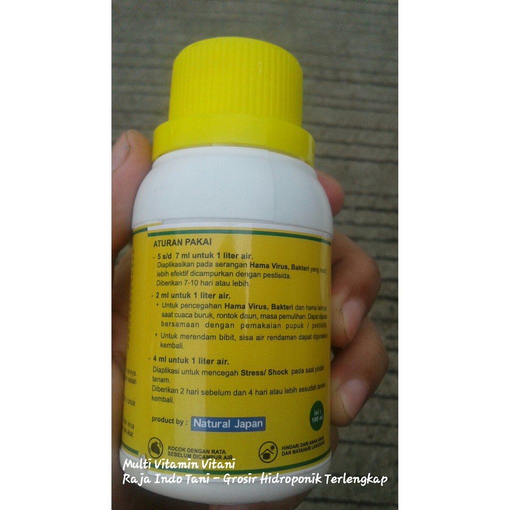 Ori Vaksin Tanaman Vitani 100 Ml Multi Vitamin B1 Tanaman Hama Virus Bakteri Anti Stres Cutting