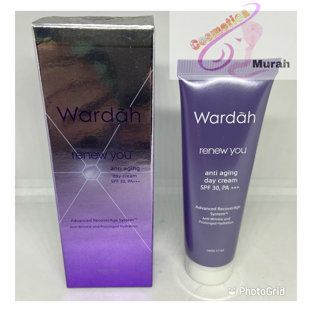 [ 17 ml ] wardah renew day cream / WARDAH RENEW night CREAM kemasan odol tube