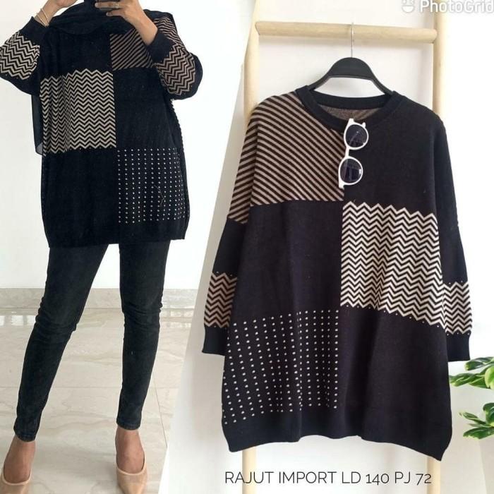 Puncak Promo Diora Rajut Jumbo Atasan Jumbo Kaos Rajut Baju Jumbo Blouse Jumbo Termurah