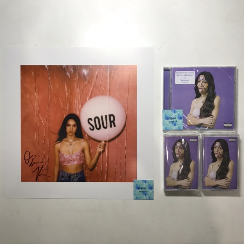 olivia rodrigo sour cd album cassette readystock original limited edition poster