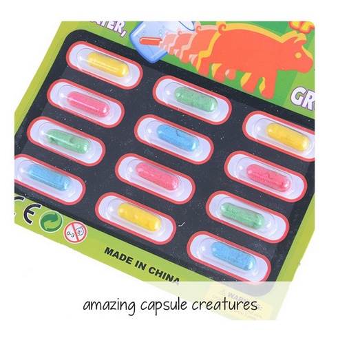 [OL] Capsule Creature Toys Mainan Anak Kapsul Rendam Ajaib Animals Zoo Sea Dino