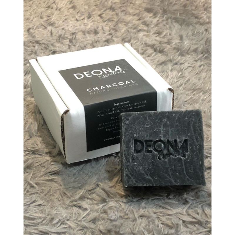(READY STOCK) Deona Essentials Charcoal Soap Bar by Dena Haura