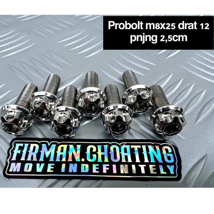 Promo Viral Probolt baut M8x25 drat 12 panjang 2,5cm (Perbiji)