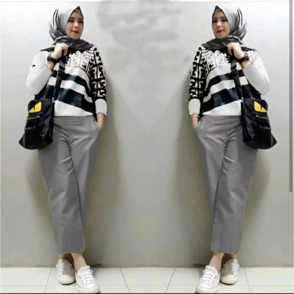 (COD) Set Fenni Celana Varian Warna / FashionMuslim / PakaianWanita