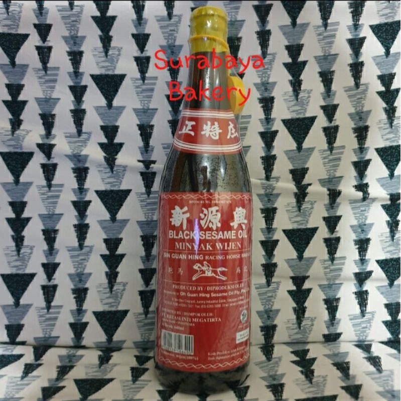 

Minyak Wijen / Black Sesame Oil SGH Asli 640ml Racing Horse Brand