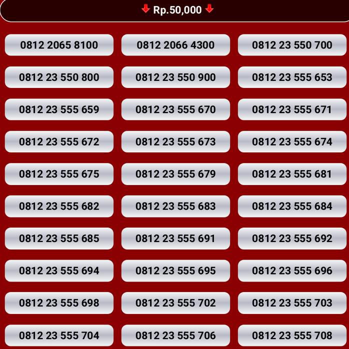 Murah Nomor Cantik Simpati Kartu Perdana Telkomsel Nocan 11 Digit Murah Gsm