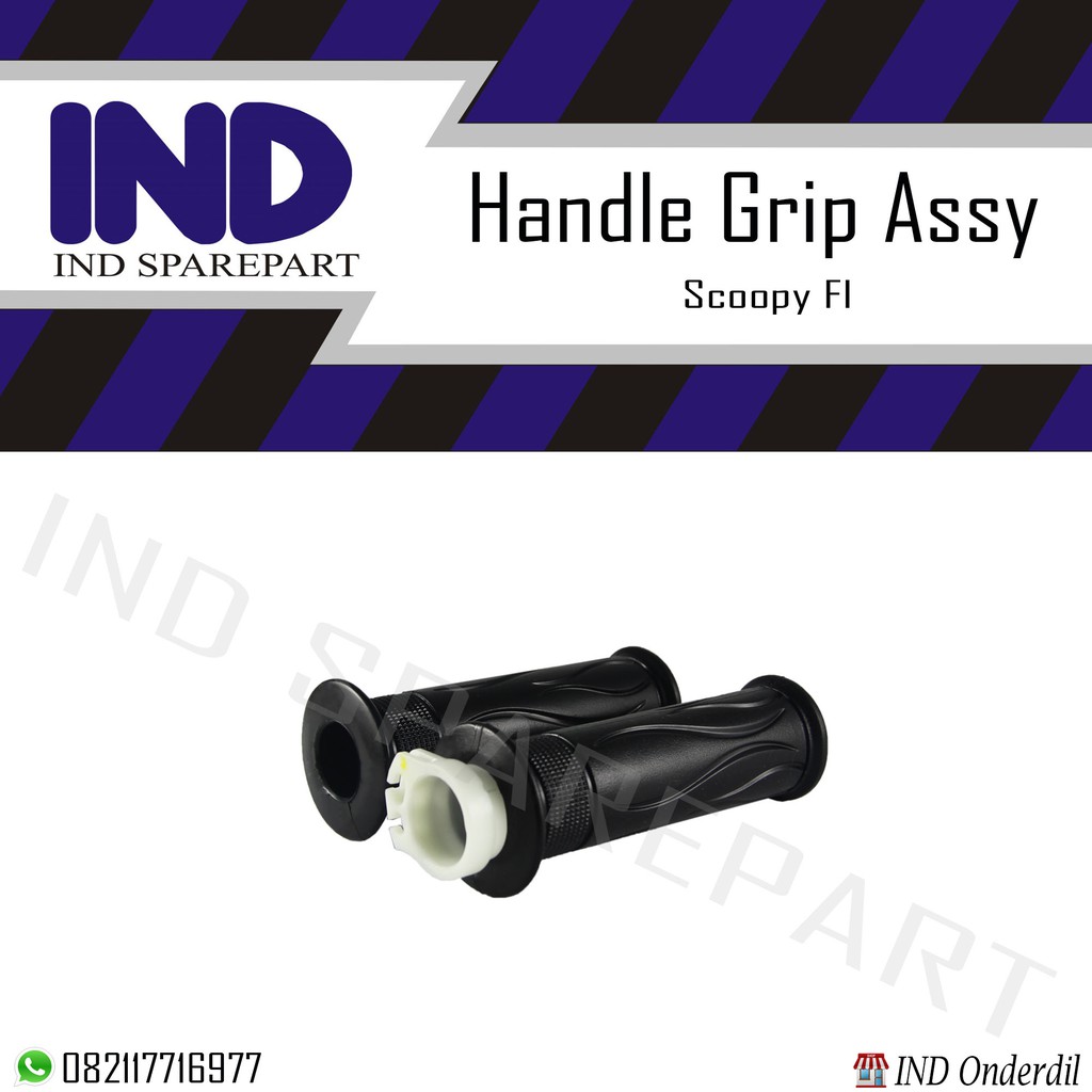 Handle-Hand Grip Fat Vat Pad Assy Handfat Handpad Handvat Handgrip Karet-Pipa-Slongsong Vario FI/Beat FI/Scoopy FI/Spacy FI Set