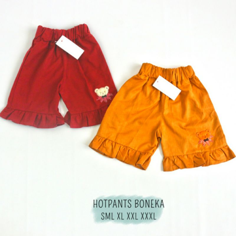 Hotpants Ruffle Boneka / Celana Pendek Anak 1-6 Tahun / Daily Pants