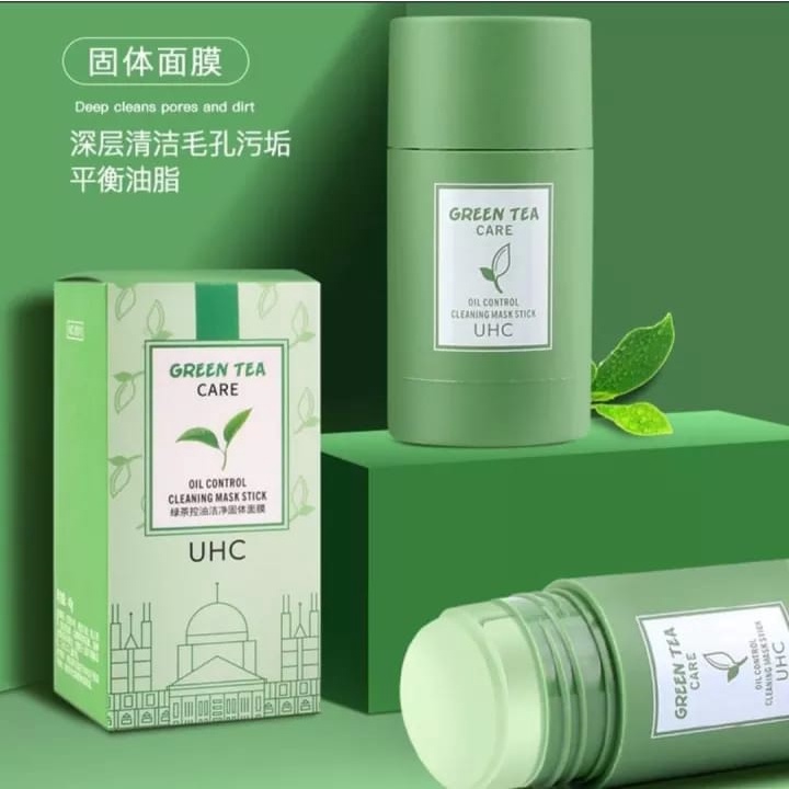 UHC green tea care oil control cleansing mask stick Masker Komedo Viral
