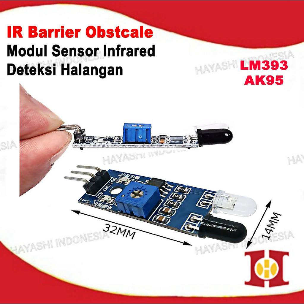 Infrared Barrier Module Obstacle Avoidance Halangan Sensor LM393 AK95