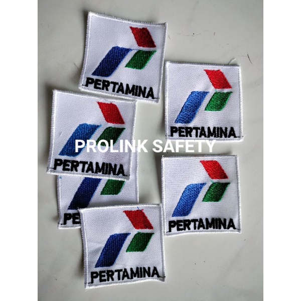 LOGO BORDIR PERTAMINA 6X6 CM BETH EMBLEM