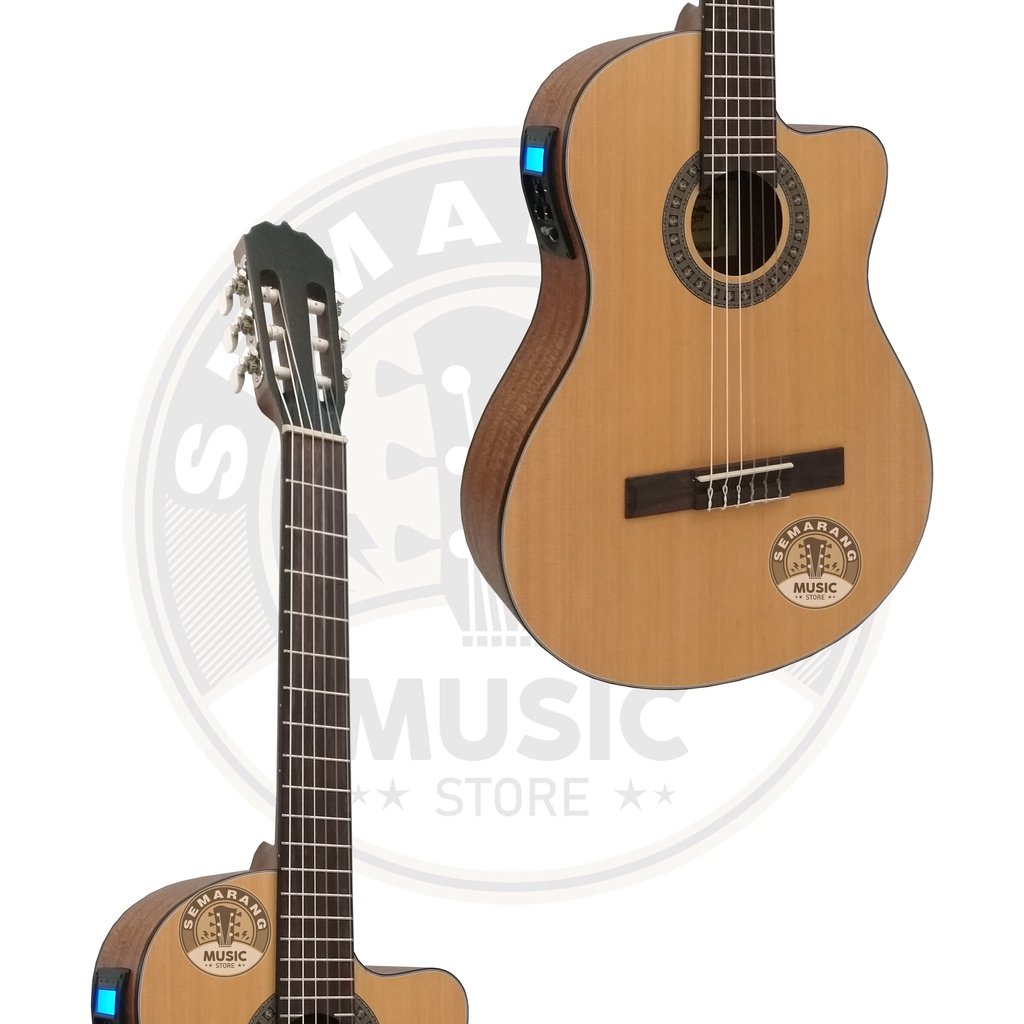 ORIGINAL!!! Gitar Klasik Elektrik Import Merk Cowboy CGC-100 NA CGC 100NS Equalizer Tuner LC Prener