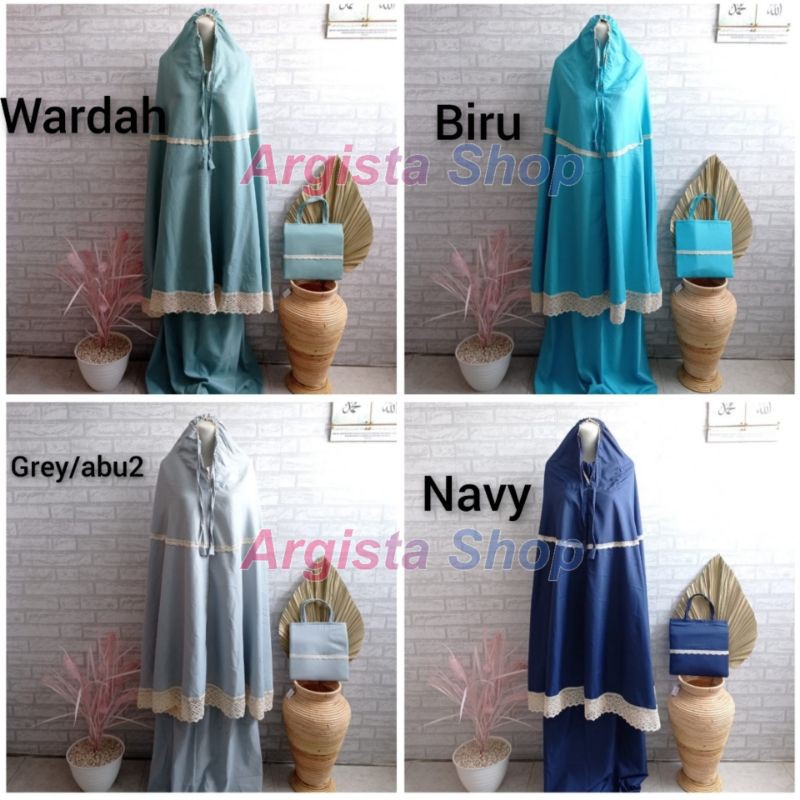 Mukena Renda+tas cantik