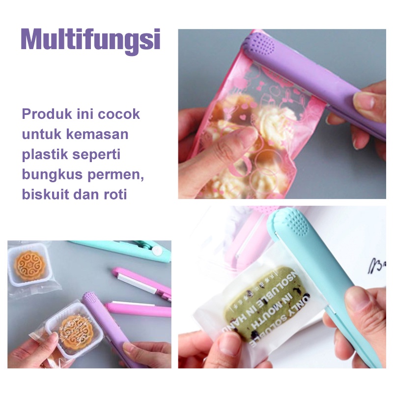 [MURAH] Snack Sealer / Hand Sealer Mini / Alat Penyegel plastik snack bungkusan makanan COLOK LISTRIK/Sealer Snack / Perekat plastik serbaguna / Press plastik kemasan